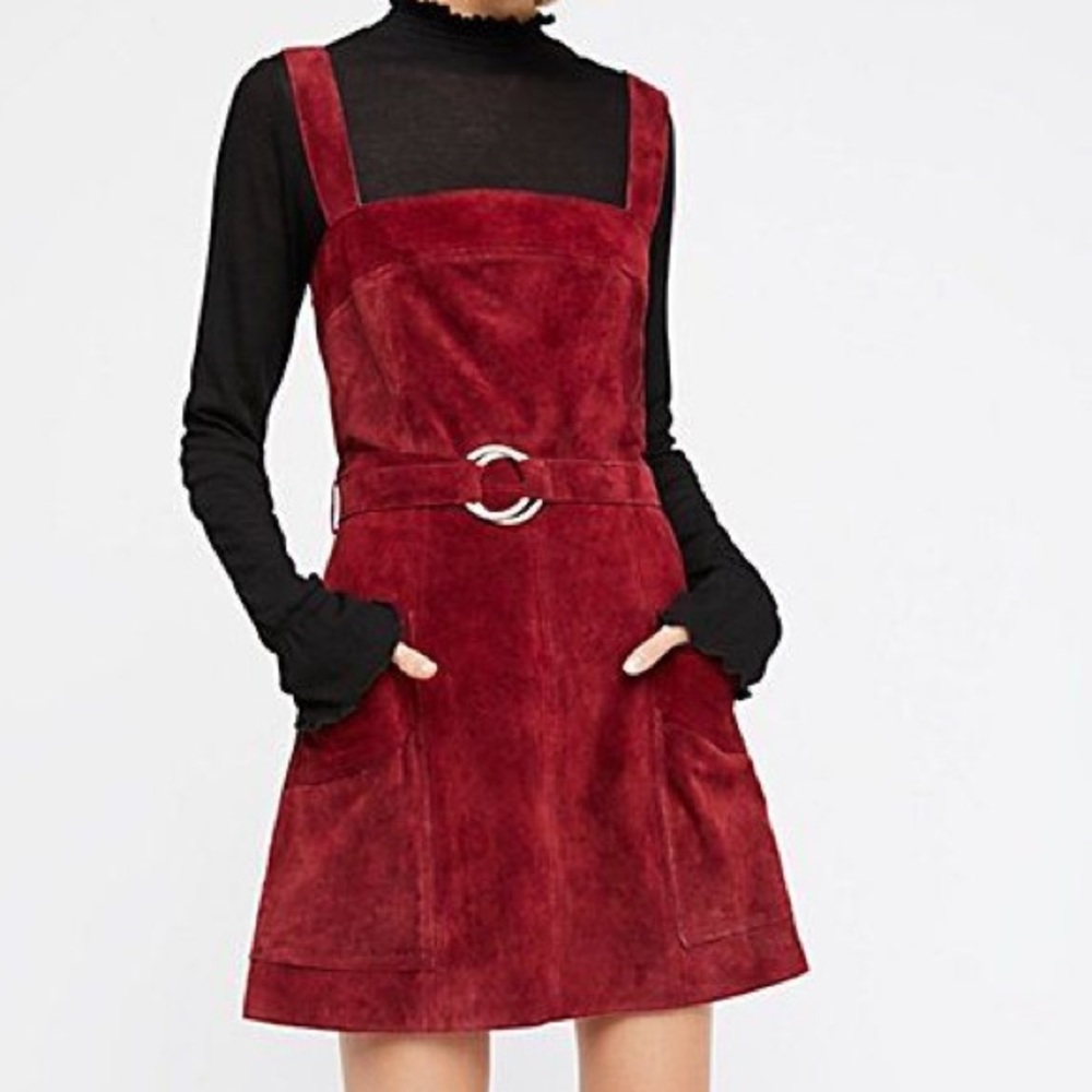Free People Ring Around You Mini Dress in Red - Picture 5 of 5